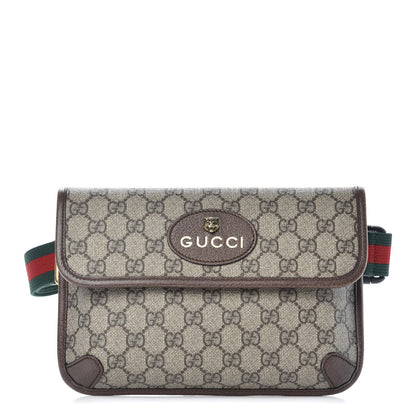 Gucci GG Supreme Monogram Neo Vintage Web Belt Bag Brown 1 of 9
