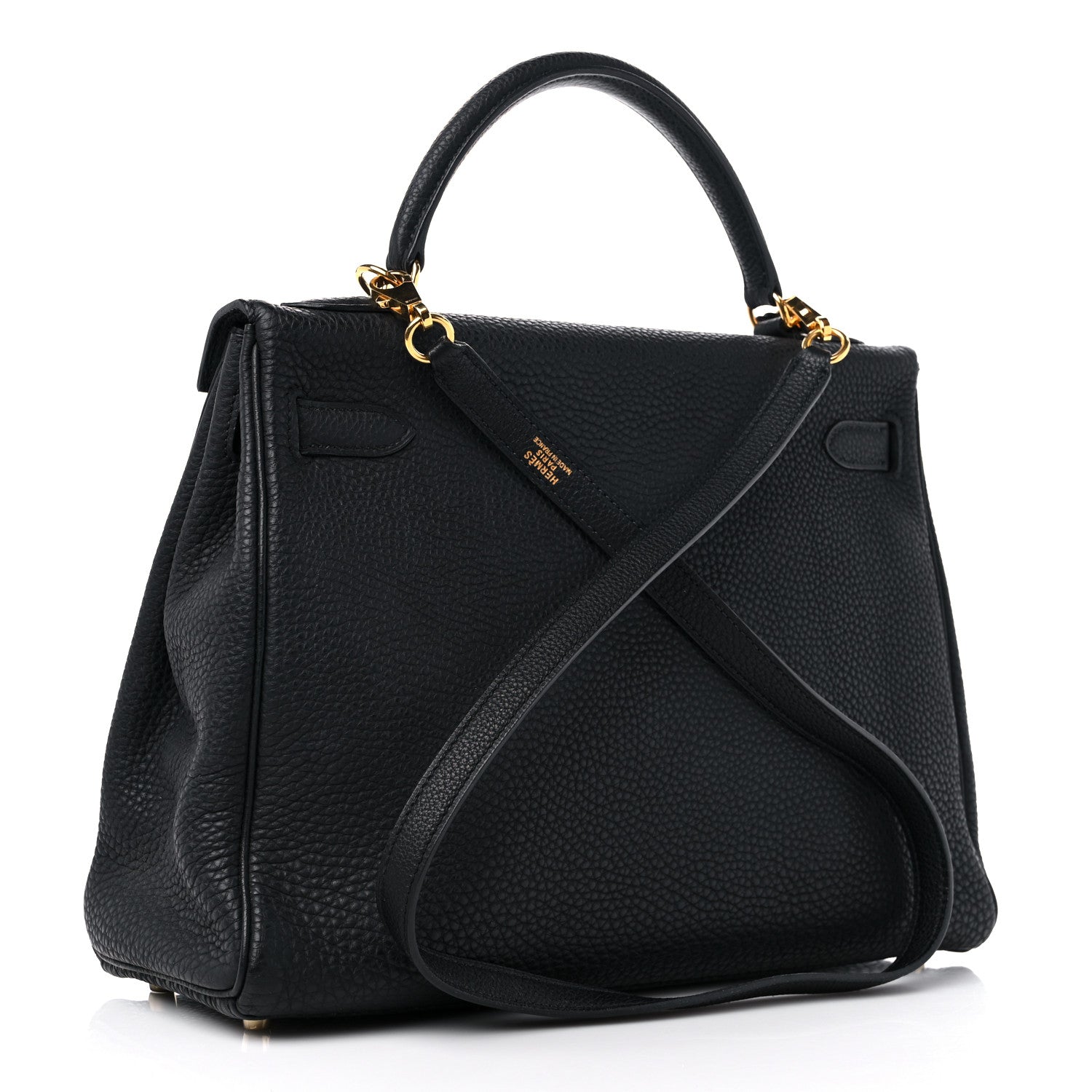 Hermes Taurillon Clemence Kelly Retourne 32 Black 2 of 14