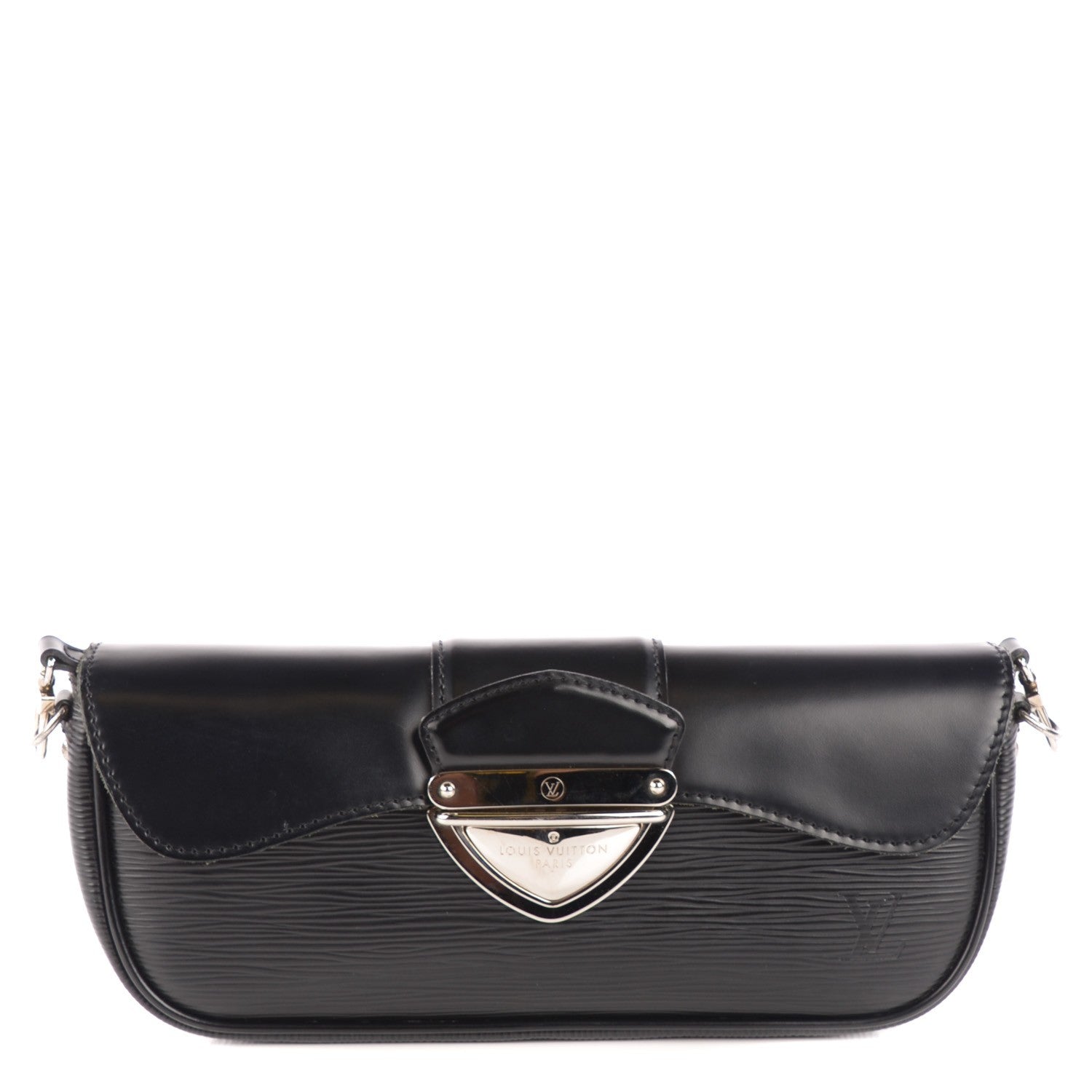 Louis Vuitton Epi Montaigne Clutch Black 1 of 7