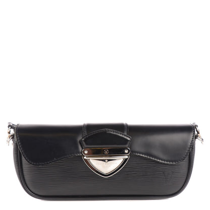 Louis Vuitton Epi Montaigne Clutch Black 1 of 7