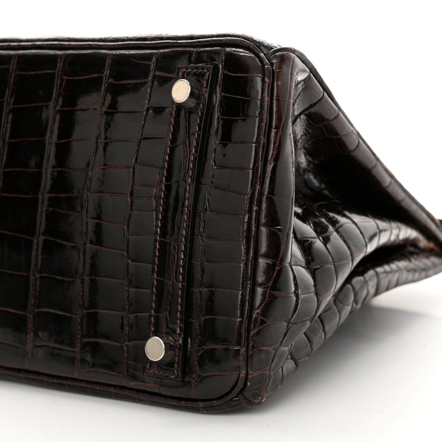 Shiny Niloticus Crocodile Birkin 30 Havane