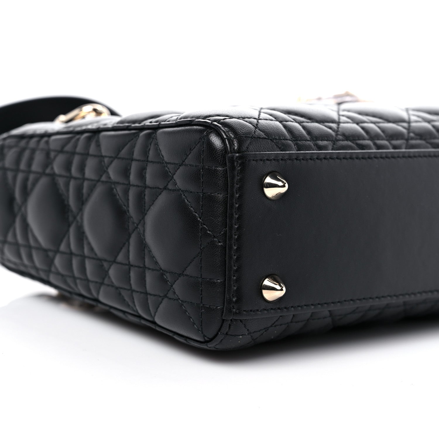 Christian Dior Lambskin Cannage Small My ABCDior Lady Dior Black 9 of 11