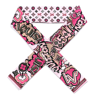 Louis Vuitton Silk Monogram Street Bandeau Rose 1 of 3