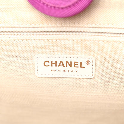 Chanel Mixed Fibers Small Deauville Tote Purple 7 of 11