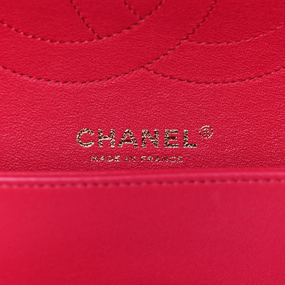 Chanel Lambskin Quilted Jumbo Double Flap Red 5 of 9