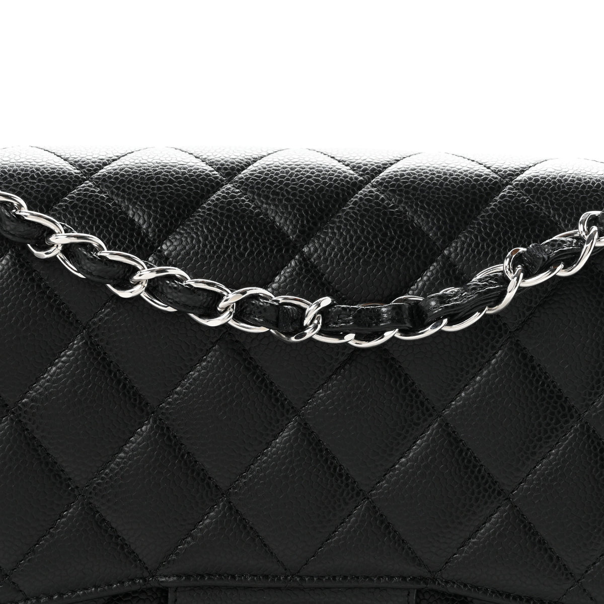 Chanel Caviar Quilted Jumbo Double Flap Black 8 of 10