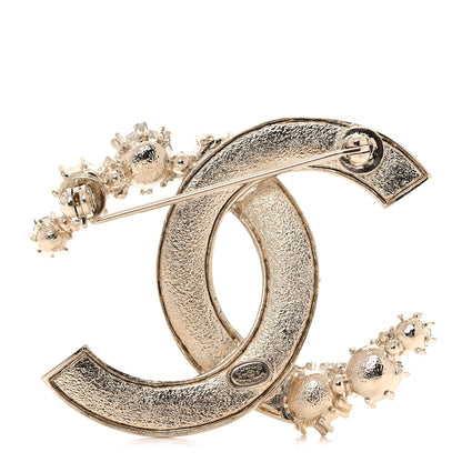 Chanel Crystal CC Brooch Gold Multicolor 2 of 7