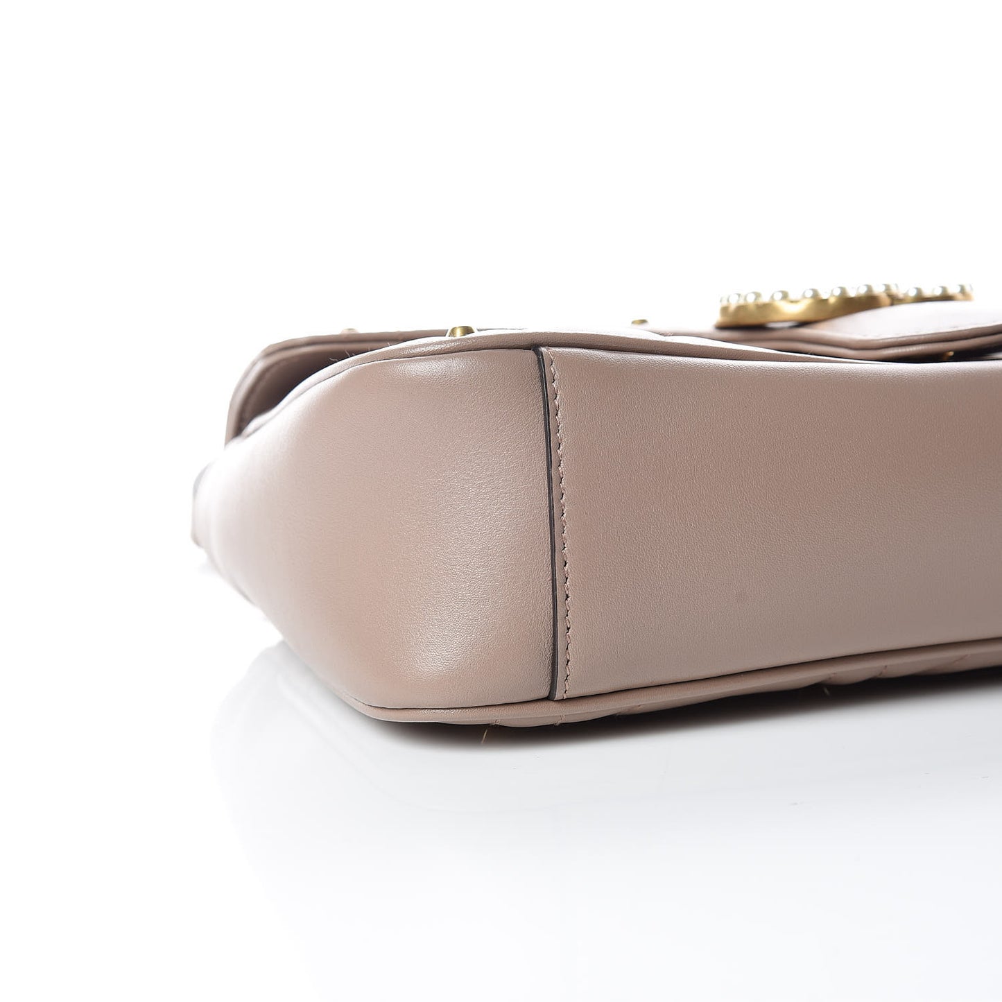 Calfskin Matelasse Studded Mini Pearly GG Marmont Shoulder Bag Porcelain Rose
