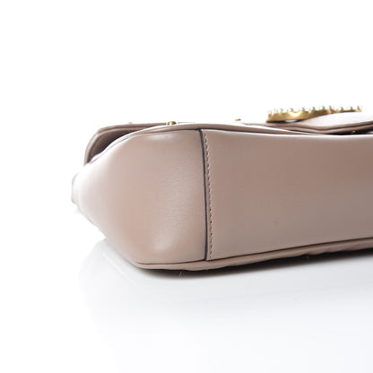 Gucci Calfskin Matelasse Studded Mini Pearly GG Marmont Shoulder Bag Porcelain Rose 5 of 9