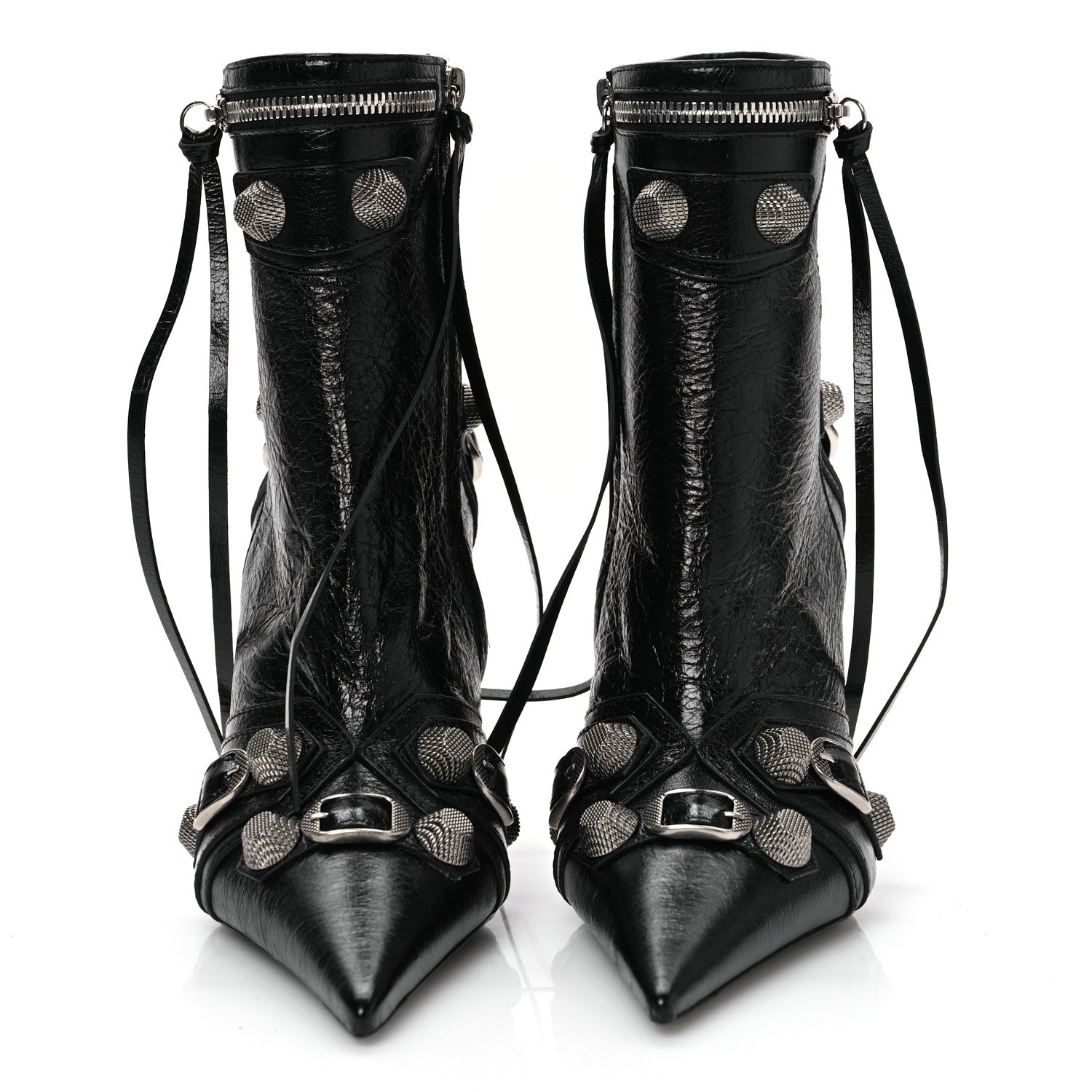 Balenciaga Agneau Arena Cagole 90mm Ankle Boots 36 Black 3 of 9
