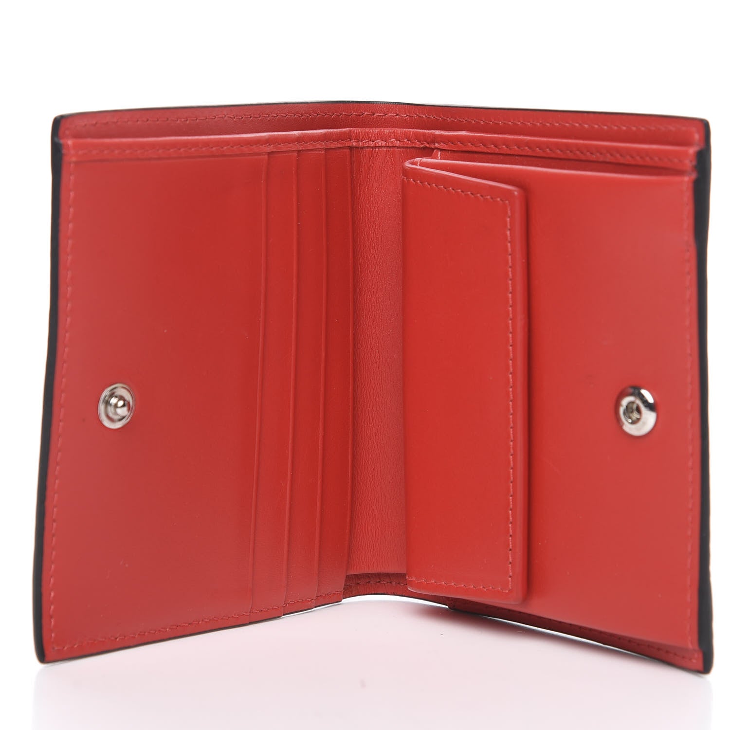 Christian Louboutin Grained Calfskin Star Studded Bi-Fold Wallet Nude Multimetal 5 of 8