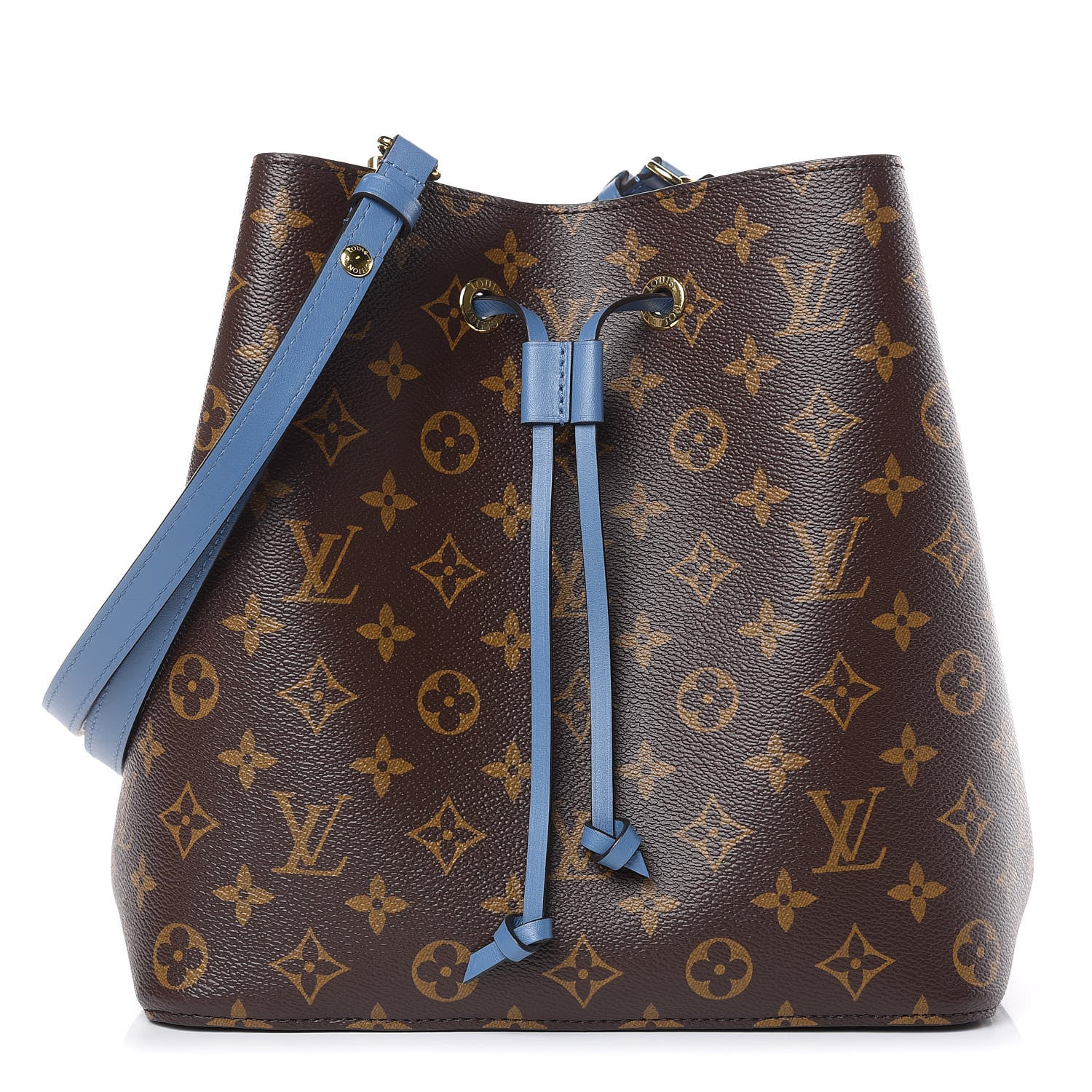 Louis Vuitton Monogram Neonoe MM Blue Jean 1 of 8