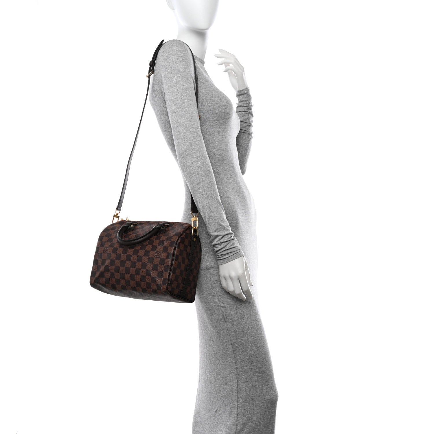 Louis Vuitton Damier Ebene Speedy Bandouliere 25 2 of 9