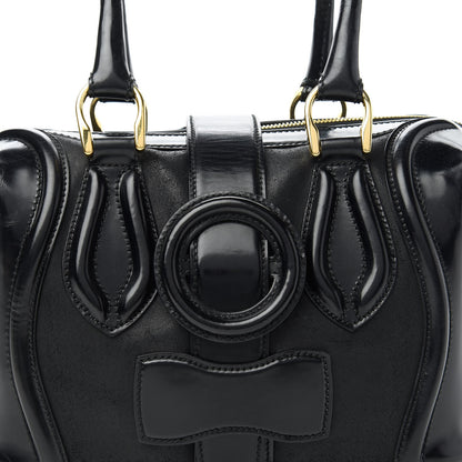 Balenciaga Patent Suede Sac Superb Black 10 of 11