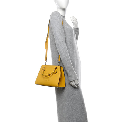 Gucci Dollar Calfskin Medium Soho Top Handle Satchel Yellow 2 of 11