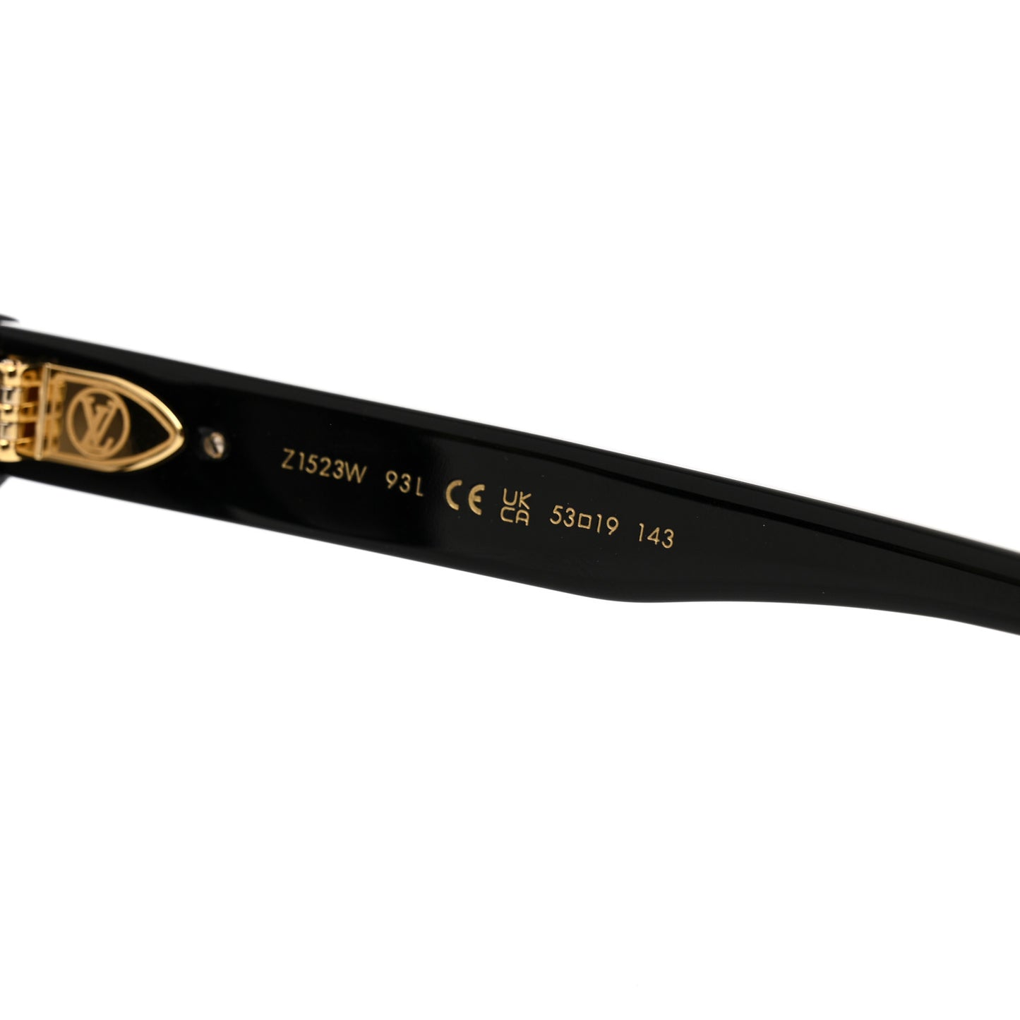 Acetate My Monogram Square Sunglasses Z1523W Black