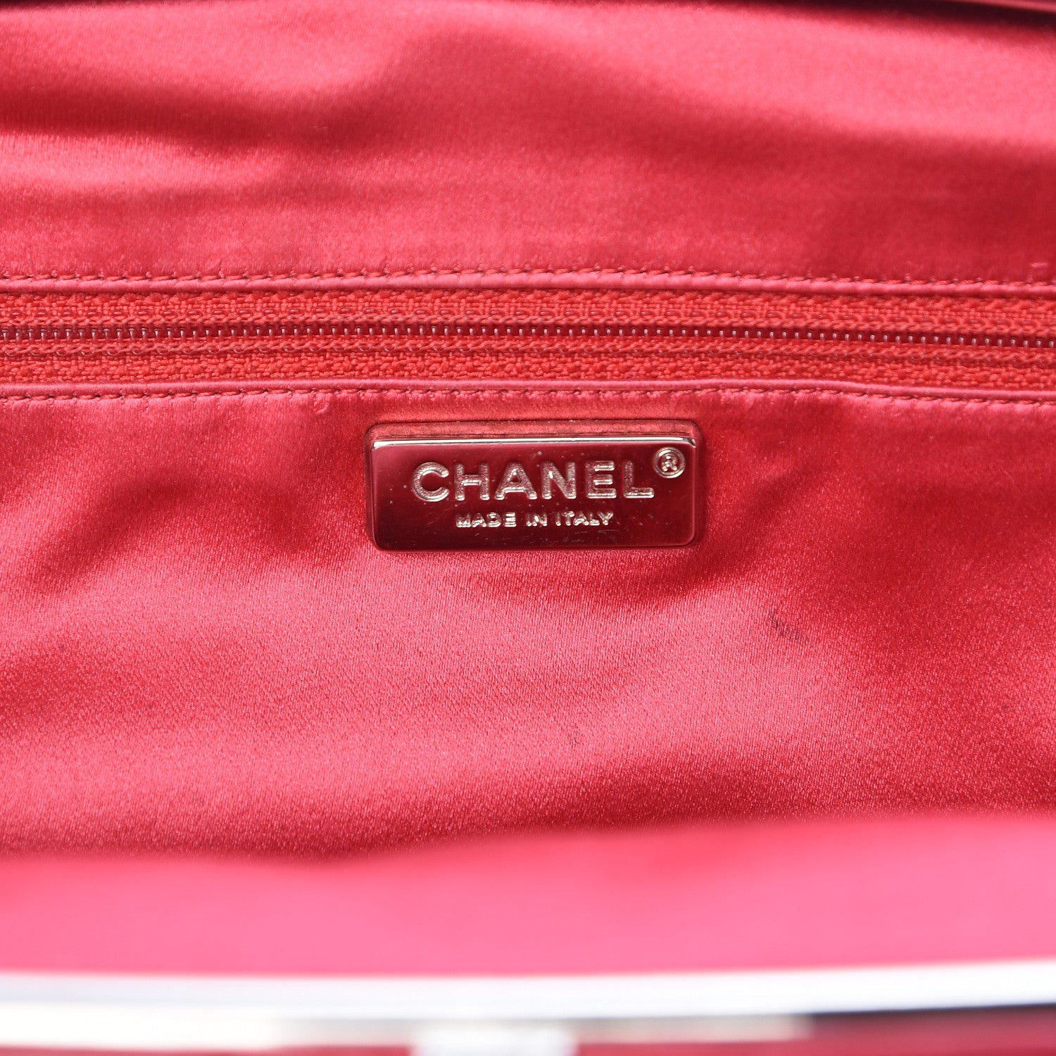 Chanel Lambskin Quilted Timeless Clutch Red 6 of 12