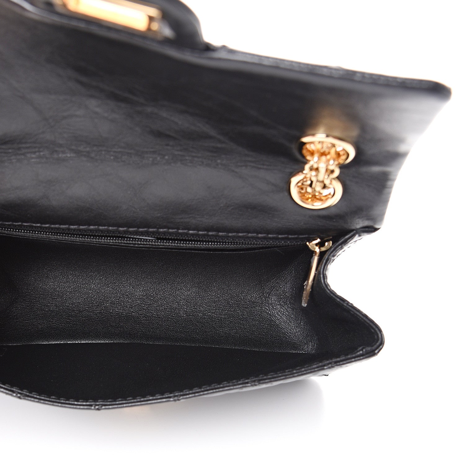 Chanel Aged Calfskin Quilted 2.55 Reissue Mini Flap Black 4 of 10