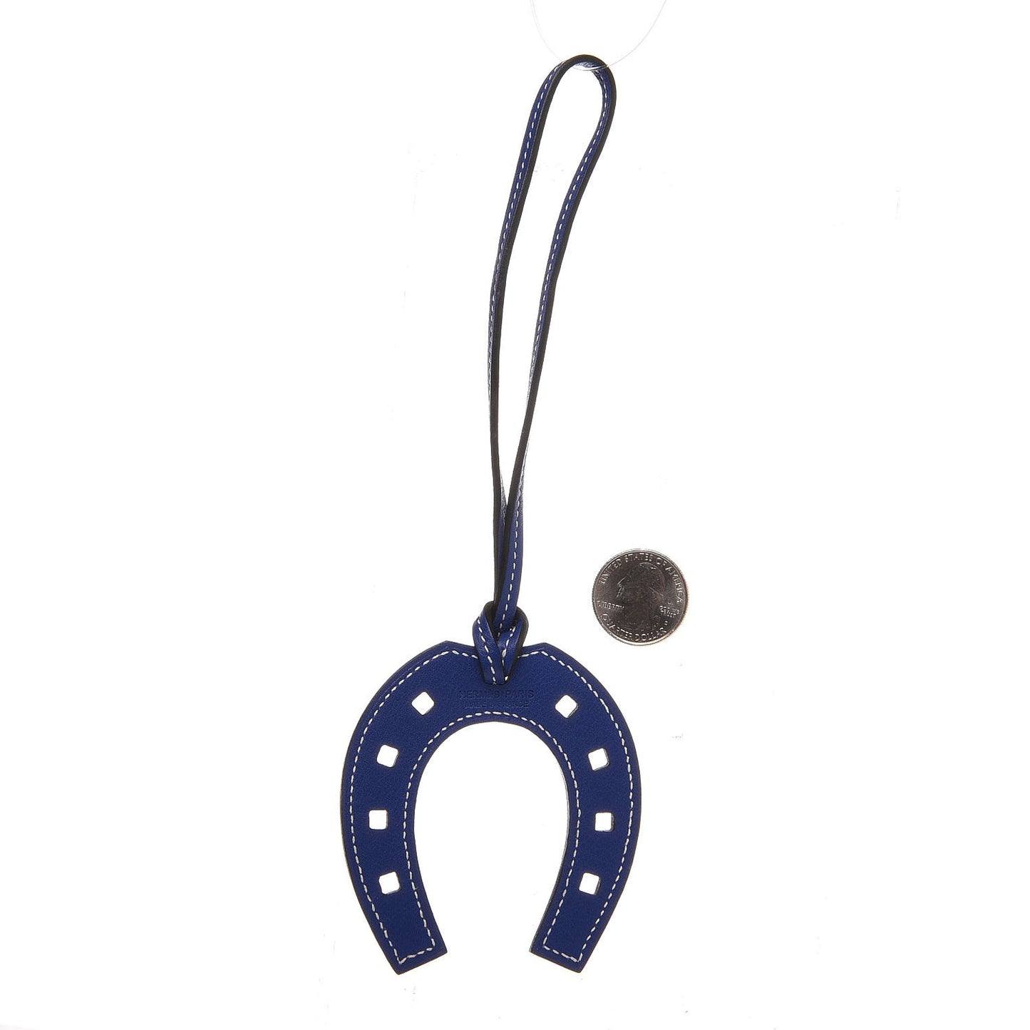 Swift Paddock Horseshoe Bag Charm Bleu Electrique