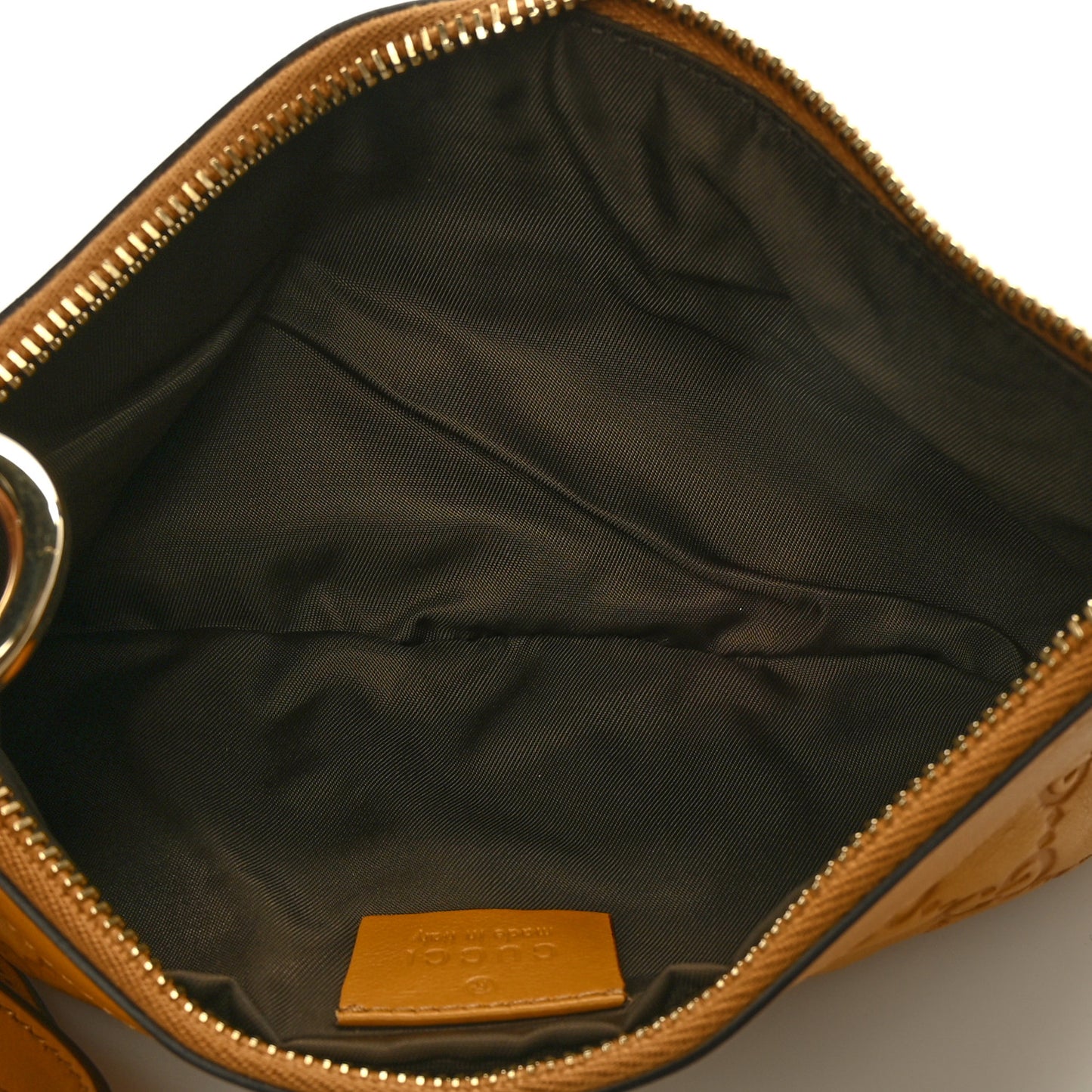 Guccissima New Brit Wristlet Yellow