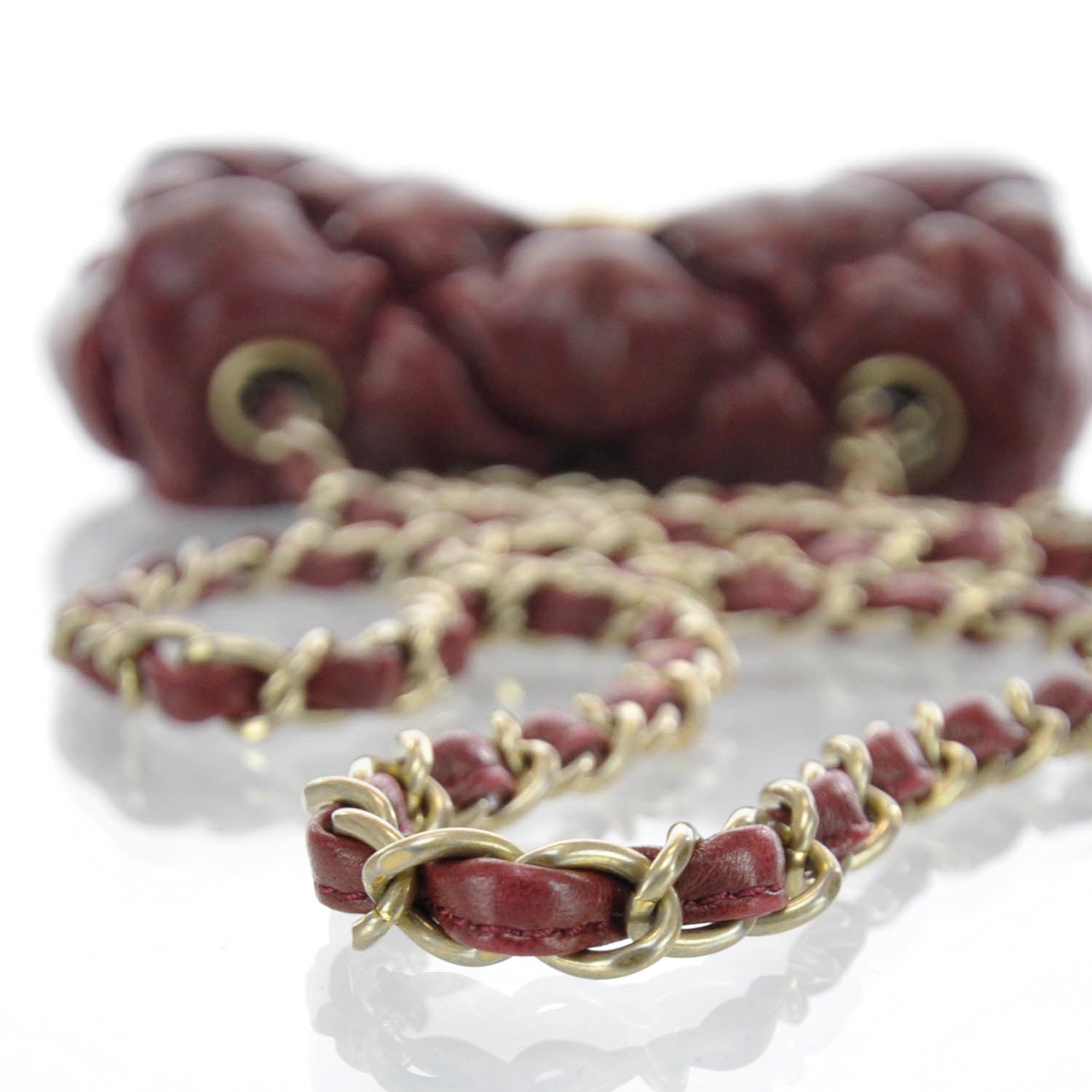 Chanel Lambskin Mini Bubble Quilt Flap Bordeaux 6 of 9
