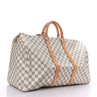 Louis Vuitton Damier Azur Keepall 50 3 of 10