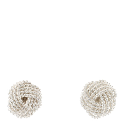 Tiffany Sterling Silver Twist Knot Earrings 1 of 4