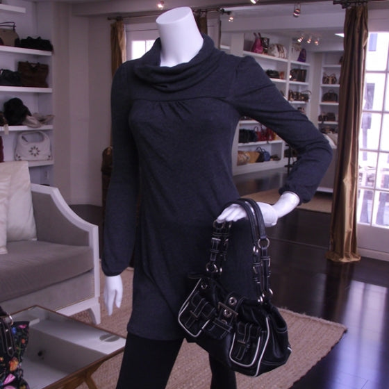 Prada Calfskin Double Pocket Buckle Shoulder Bag 2 of 13