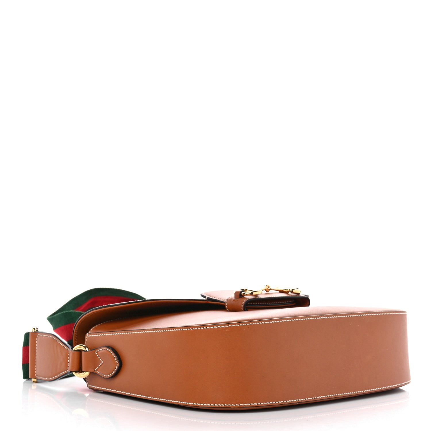 Gucci Calfskin Horsebit 1955 Shoulder Bag Tan 4 of 12