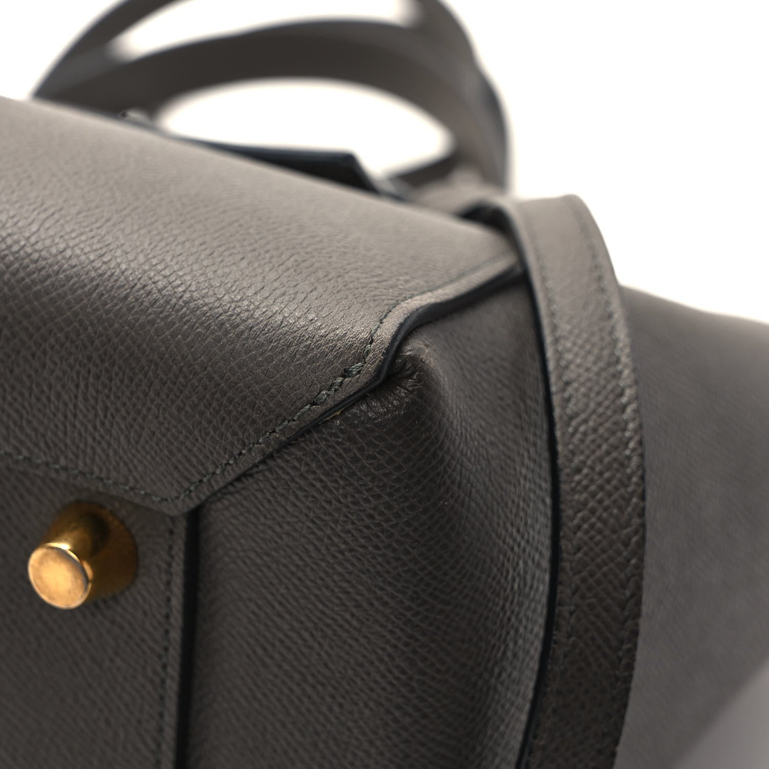 Celine Grained Calfskin Mini Belt Bag Grey 10 of 10