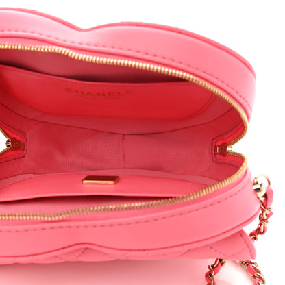 Chanel Lambskin Quilted CC In Love Heart Bag Pink 5 of 10
