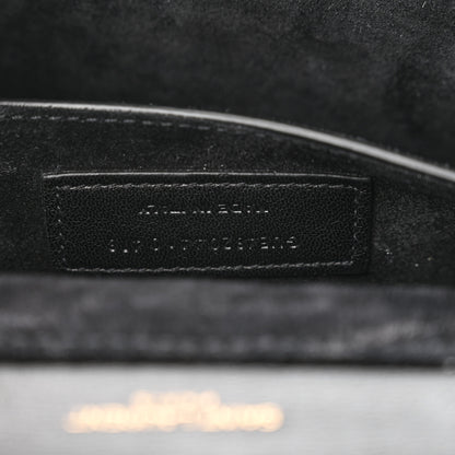Saint Laurent Smooth Calfskin Suede Medium Bellechasse Dark Green 7 of 14