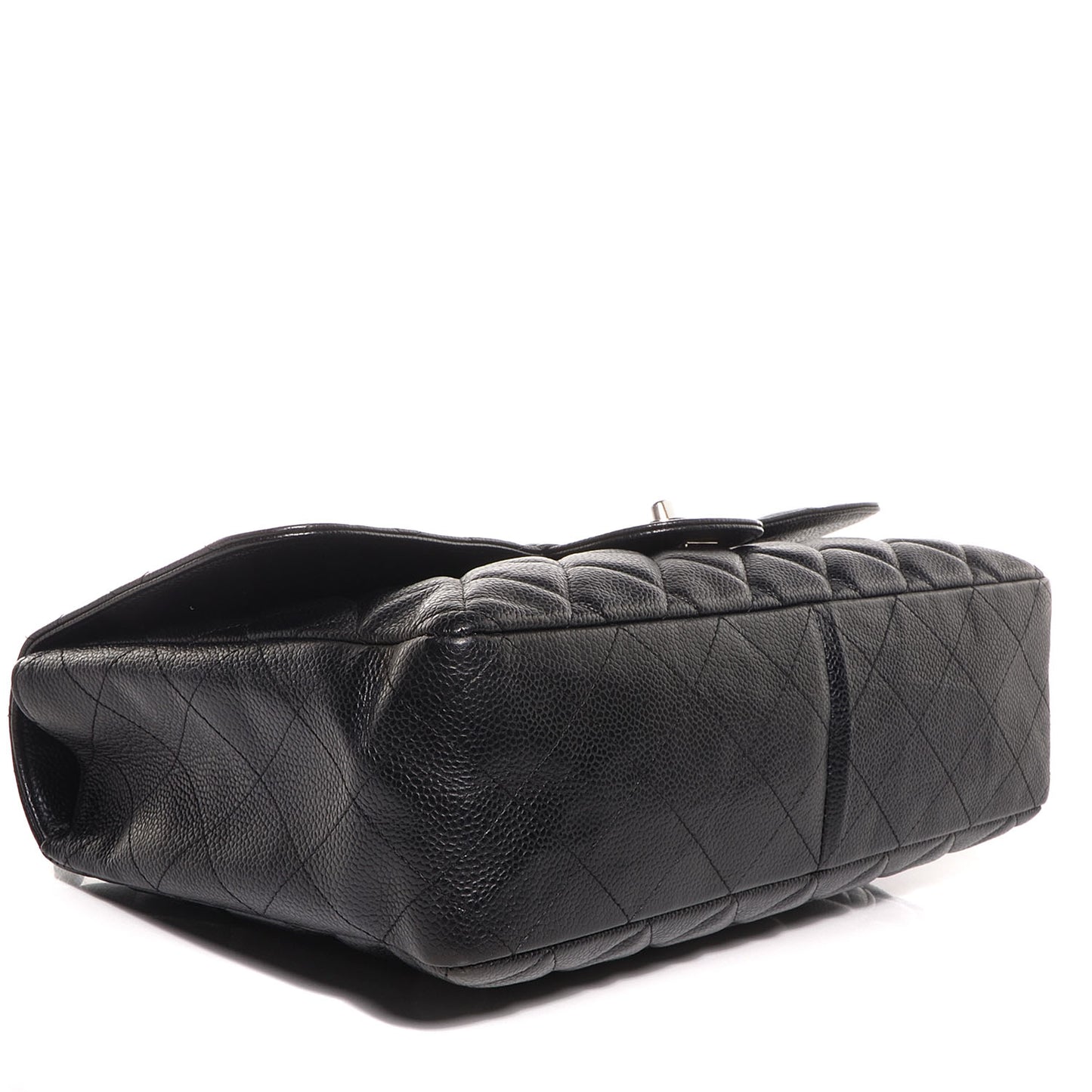 Caviar Quilted Jumbo Single Flap Black