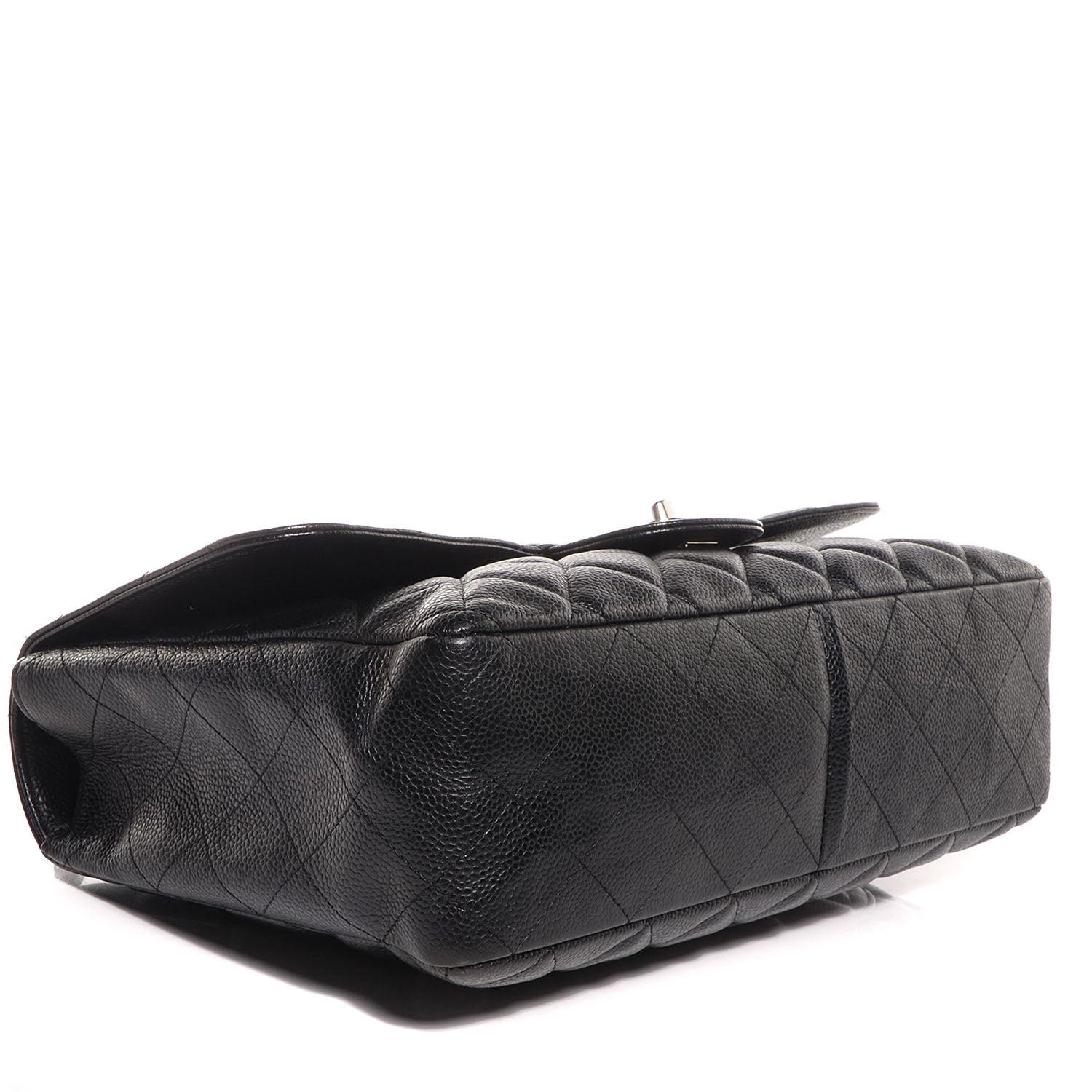Chanel Caviar Quilted Jumbo Single Flap Black 5 of 9