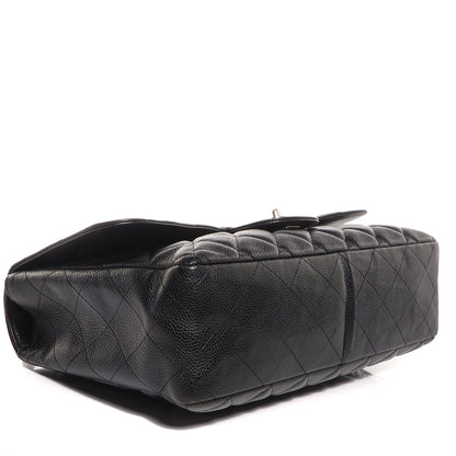 Chanel Caviar Quilted Jumbo Single Flap Black 5 of 9
