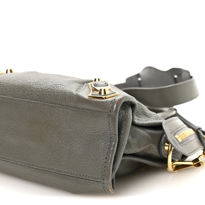 Balenciaga Chevre Gold Metallic Edge Hardware Mini City Gris Acier 10 of 10