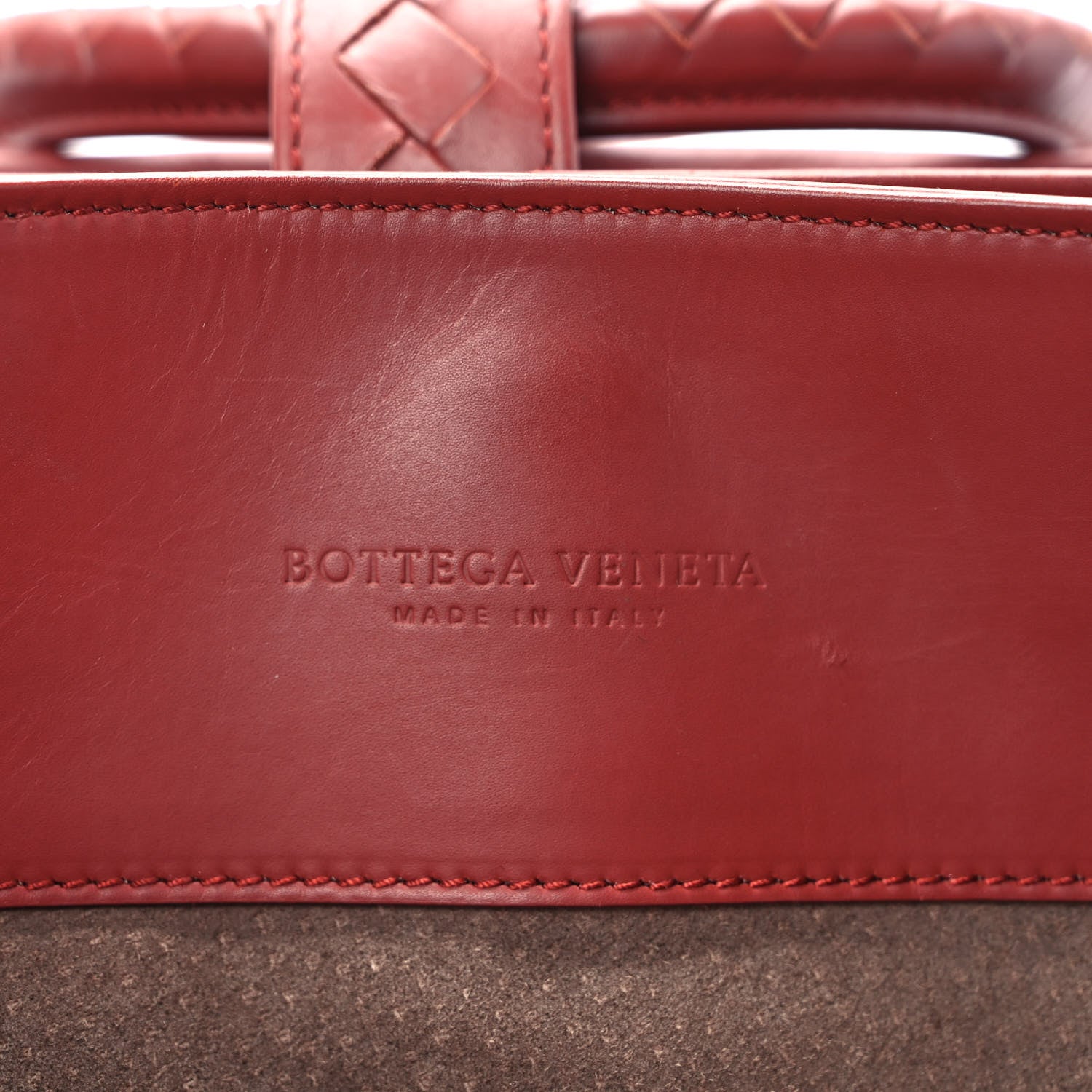 Bottega Veneta Nappa Intrecciato Small Roma Tote Red 6 of 12