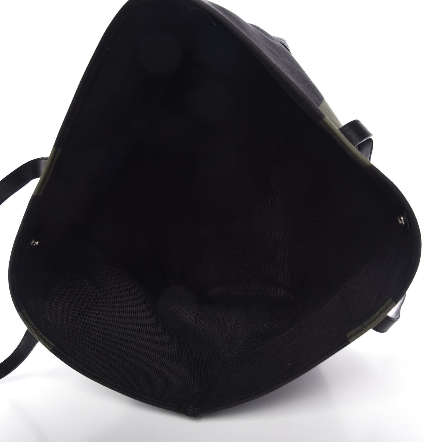 Saint Laurent Canvas Beach Shopping East West Tote Black 5 of 16