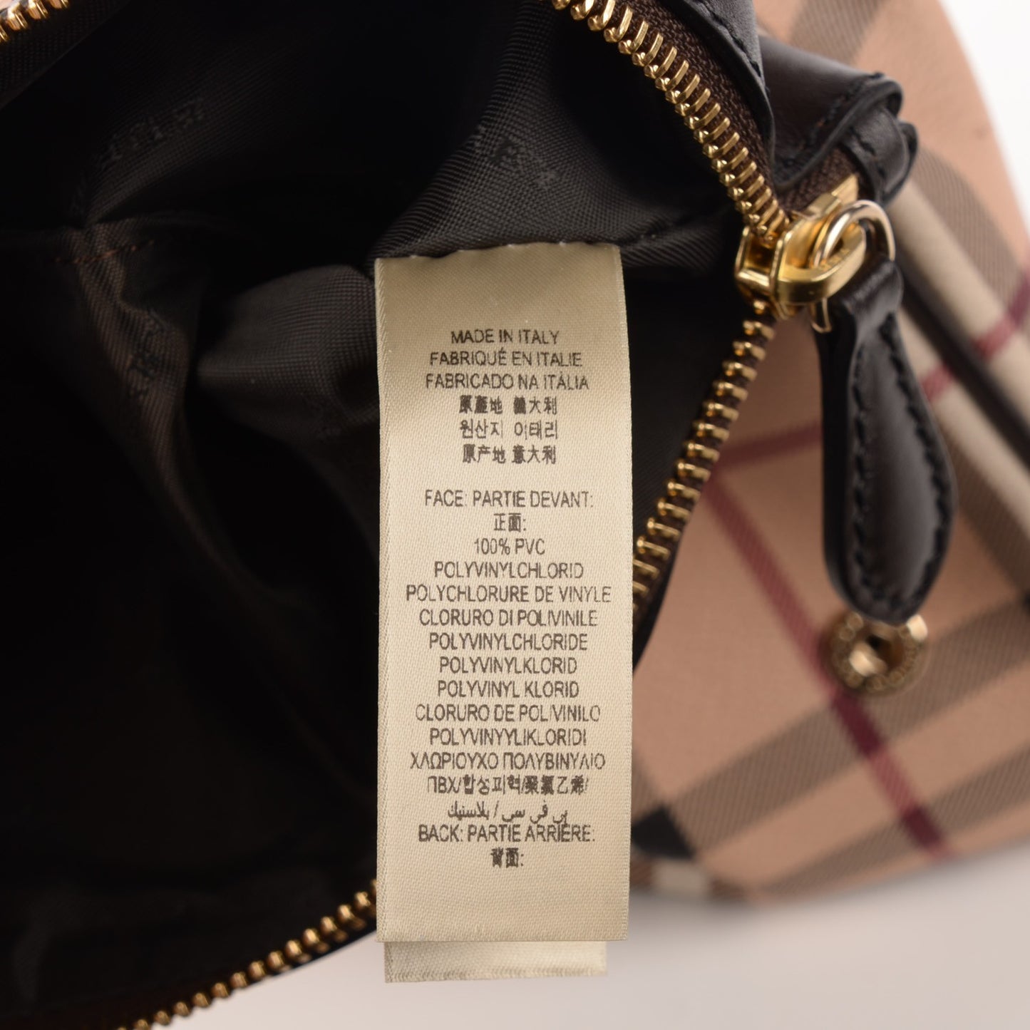Haymarket Check Adeline Foldover Clutch Brown
