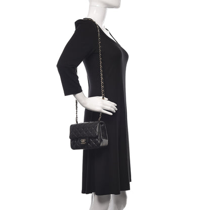 Chanel Lambskin Quilted Mini Square Flap Black 2 of 11