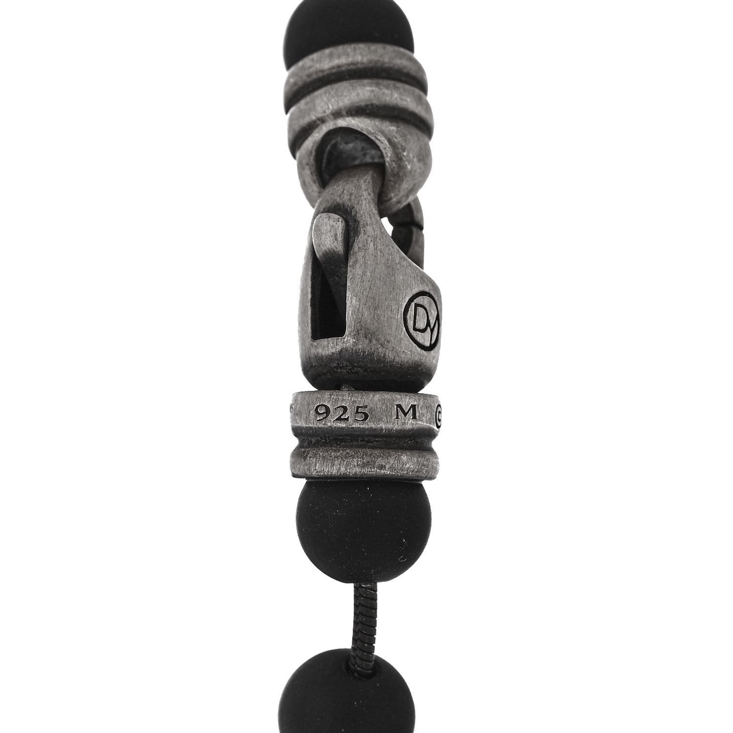 Sterling Silver Black Onyx 6mm Spiritual Beads Bracelet