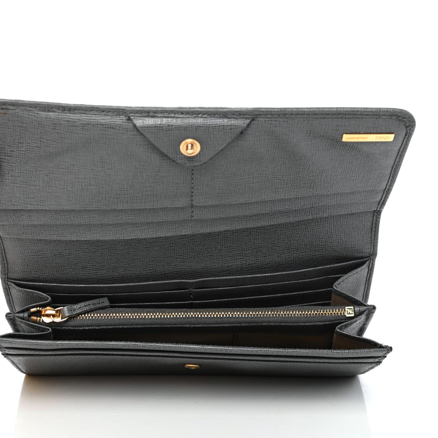 Vitello Elite Continental Wallet Grigio