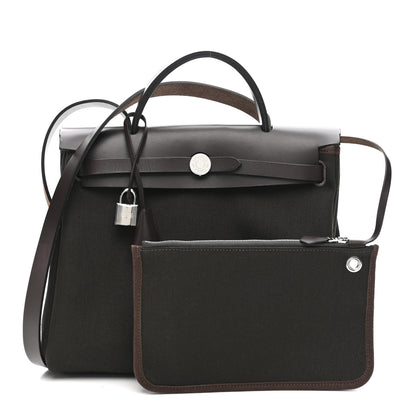 Hermes Vache Hunter Herbag Zip Retourne 31 PM Dark Bronze Ebene 3 of 15