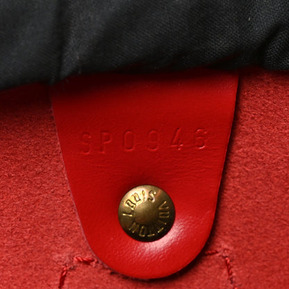 Louis Vuitton Epi Speedy 25 Castillan Red 6 of 11