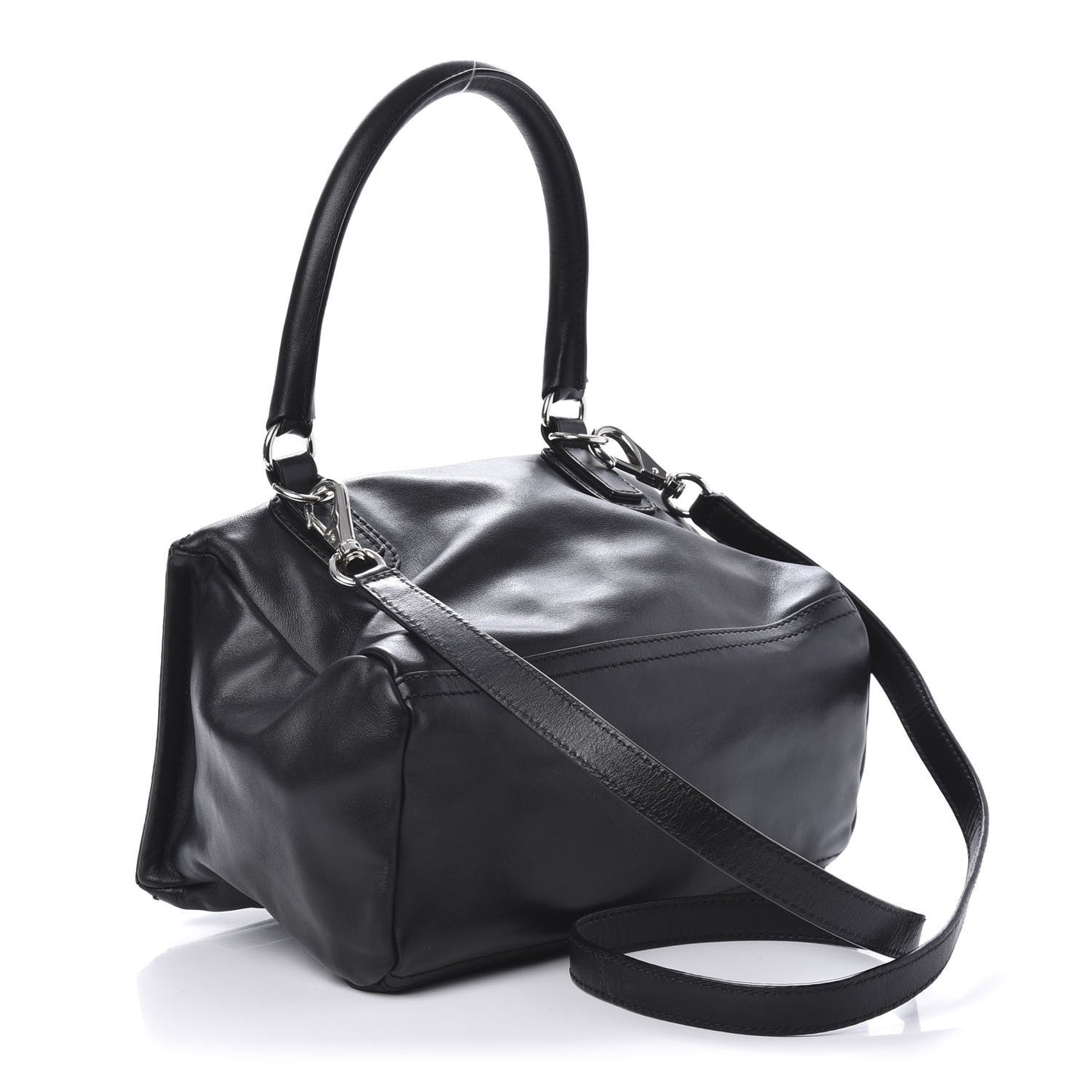 Calfskin Small Studded Pandora Black