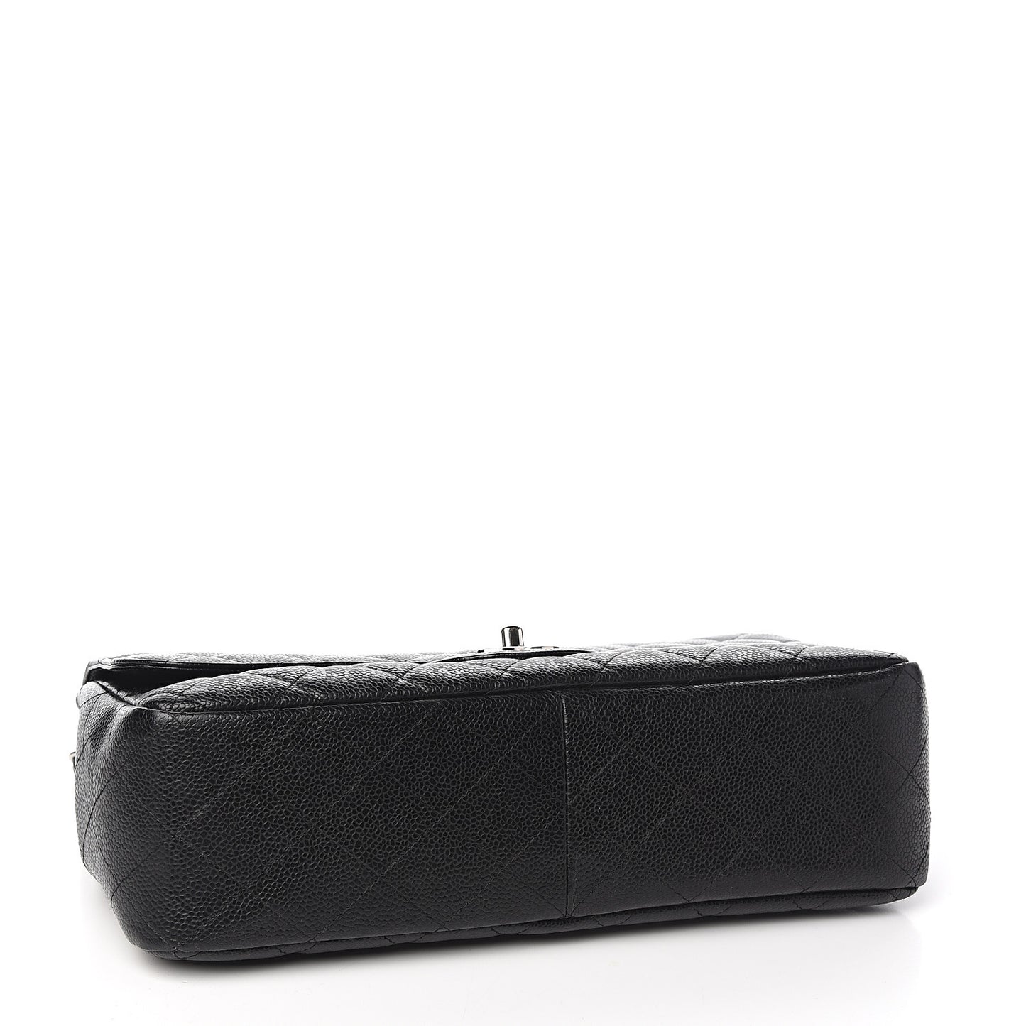 Caviar Quilted Jumbo Single Flap Black