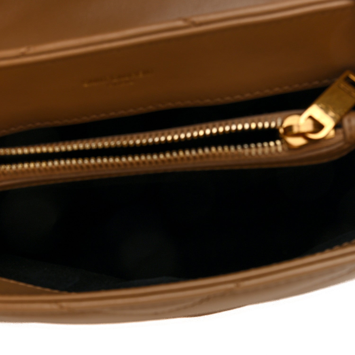 Saint Laurent Calfskin Y Quilted Monogram Small Loulou Chain Satchel Natural Tan 5 of 9