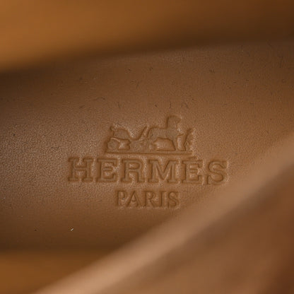 Hermes Velvet Womens Follow Low Boots 39 Brun Fume 9 of 12