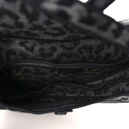 Christian Dior Canvas Mizza Embroidered Saddle Bag Gray 5 of 9