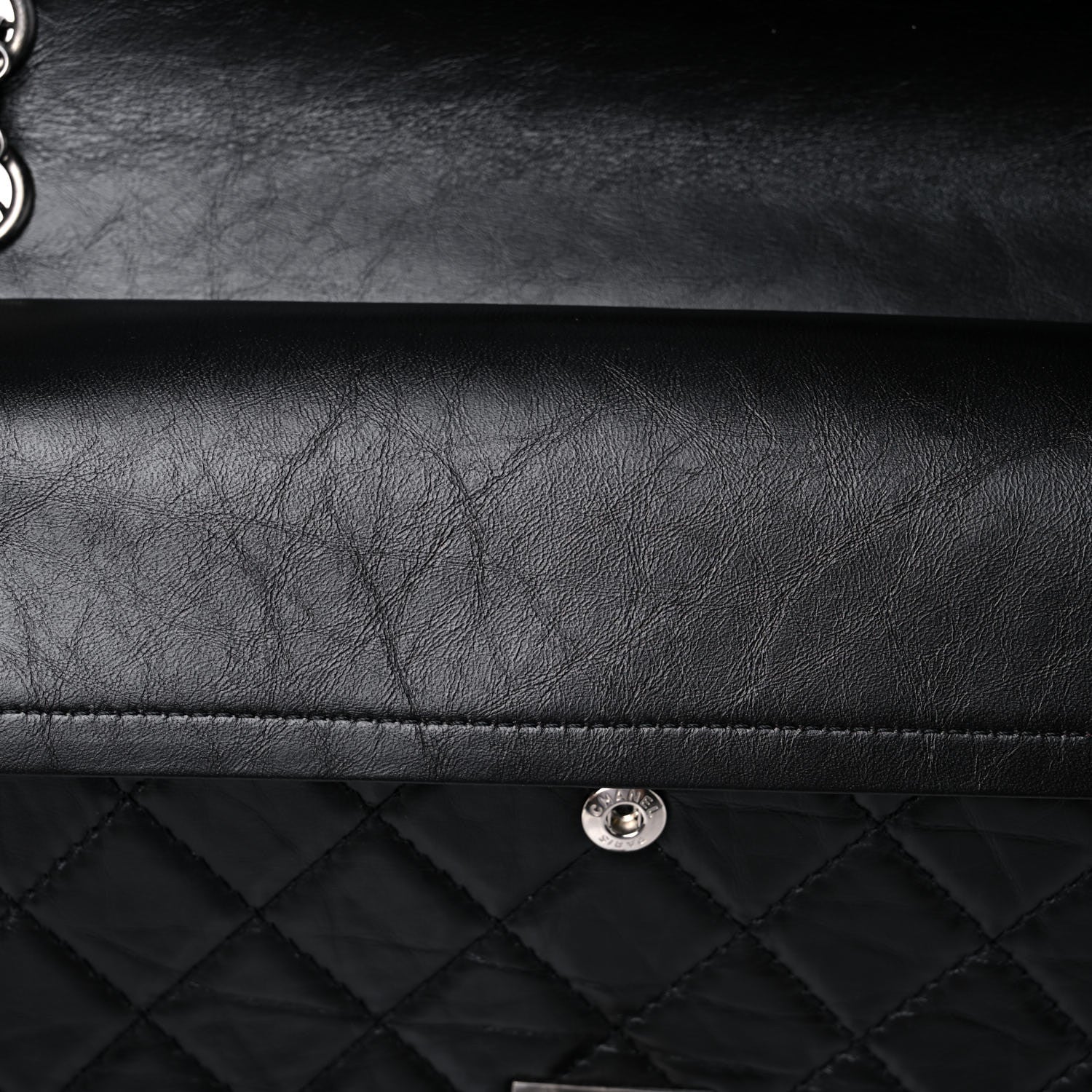 Chanel Aged Calfskin Quilted 2.55 Reissue 226 Flap Black 15 of 18